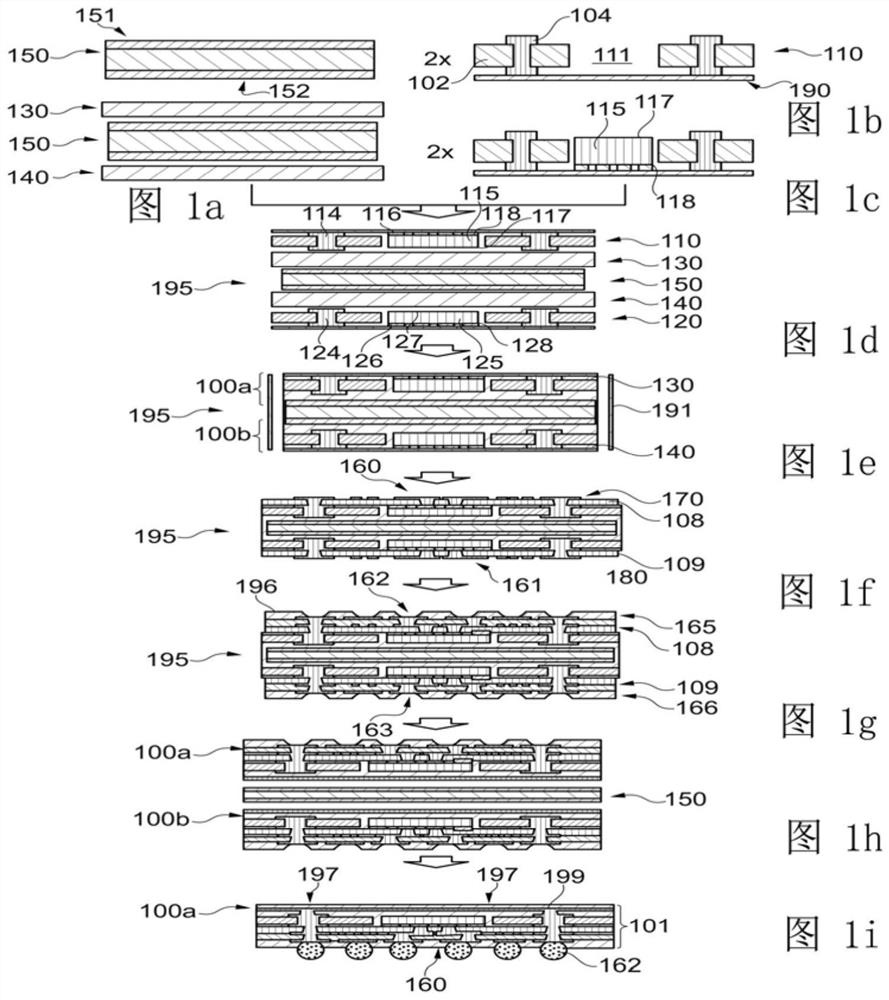 Method for producing a component carrier, component carrier and semi-finished product