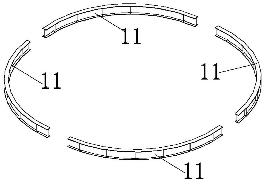 Dome steel structure and construction method