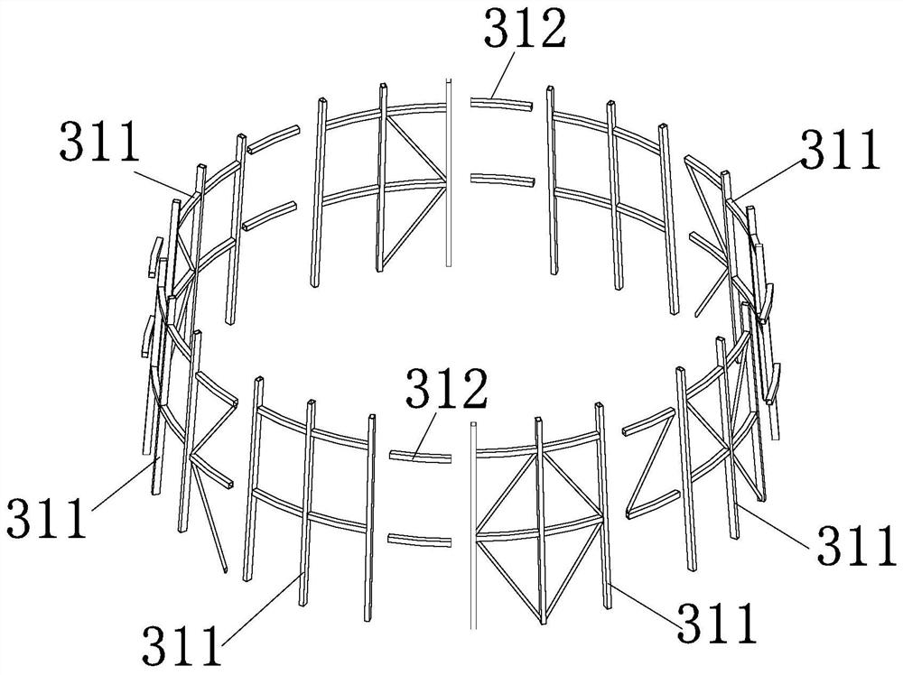 Dome steel structure and construction method