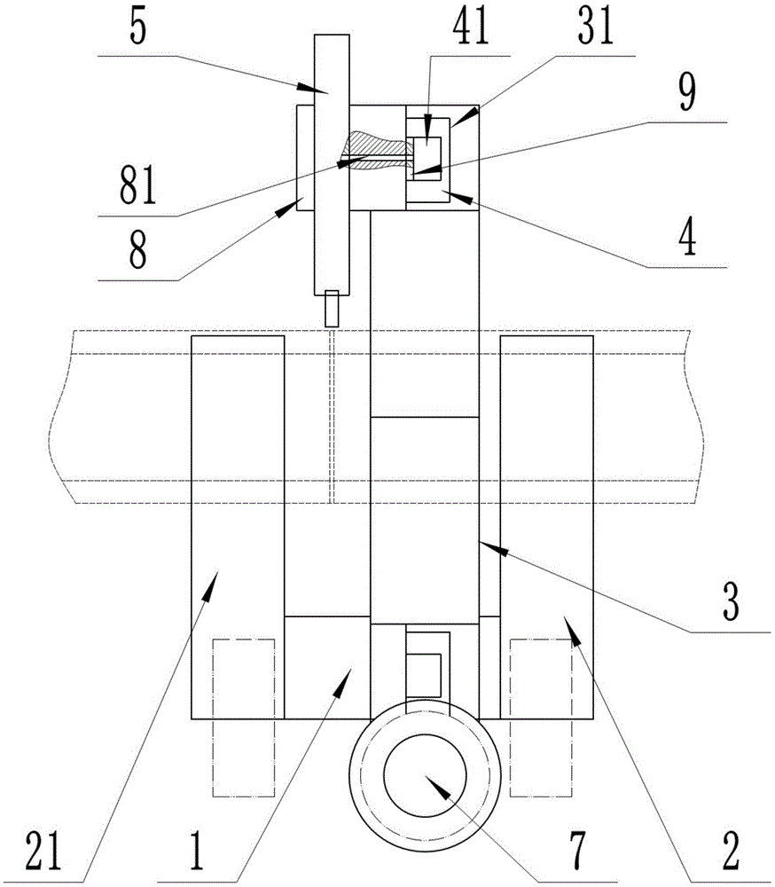 Automatic welding and painting device for pipe