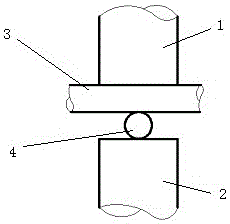 Cross resistance welding process for heterogeneous wires