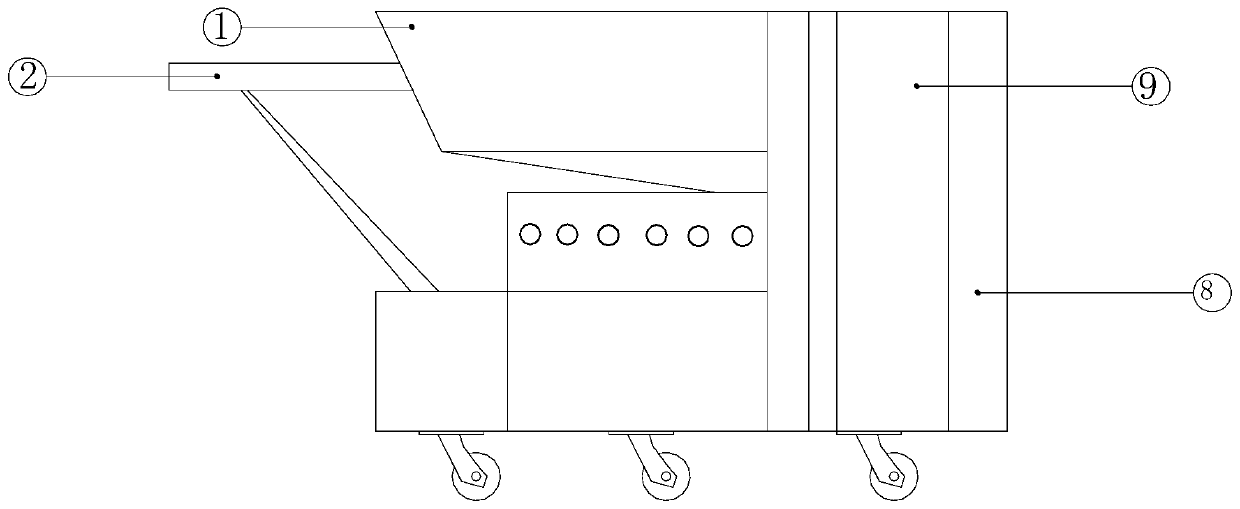 Automatic putty powder brushing device and construction method thereof