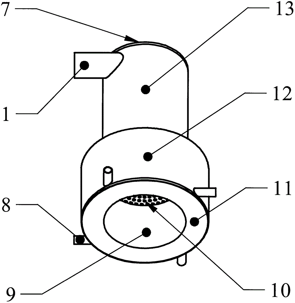 Oil and gas fired boiler having annular combustion chamber
