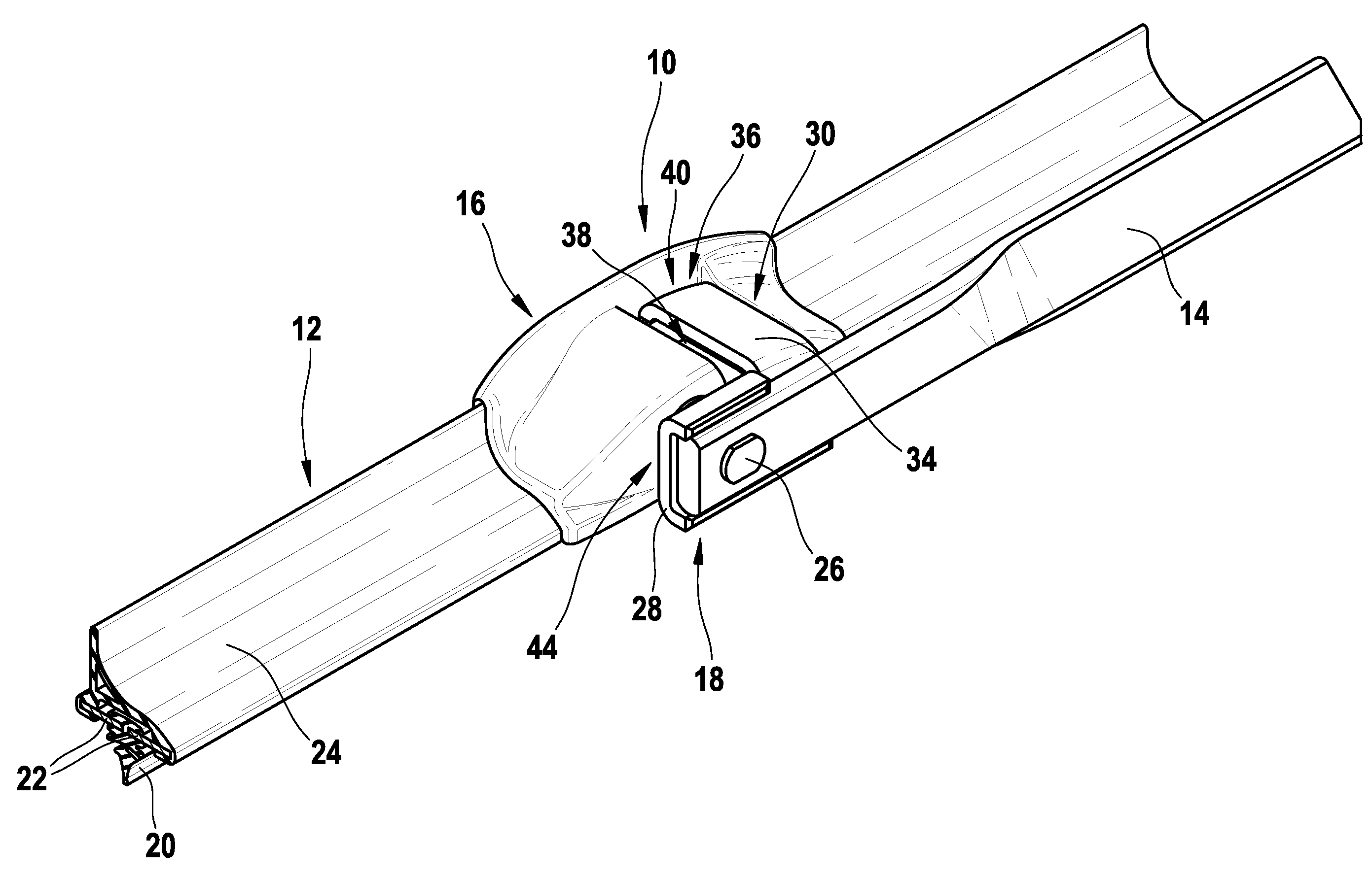 Connection Apparatus for a Wiping Arm