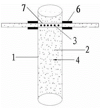 A composite graphite grounding conductor, its preparation method and its application method