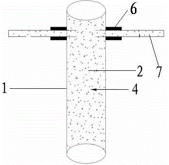 A composite graphite grounding conductor, its preparation method and its application method