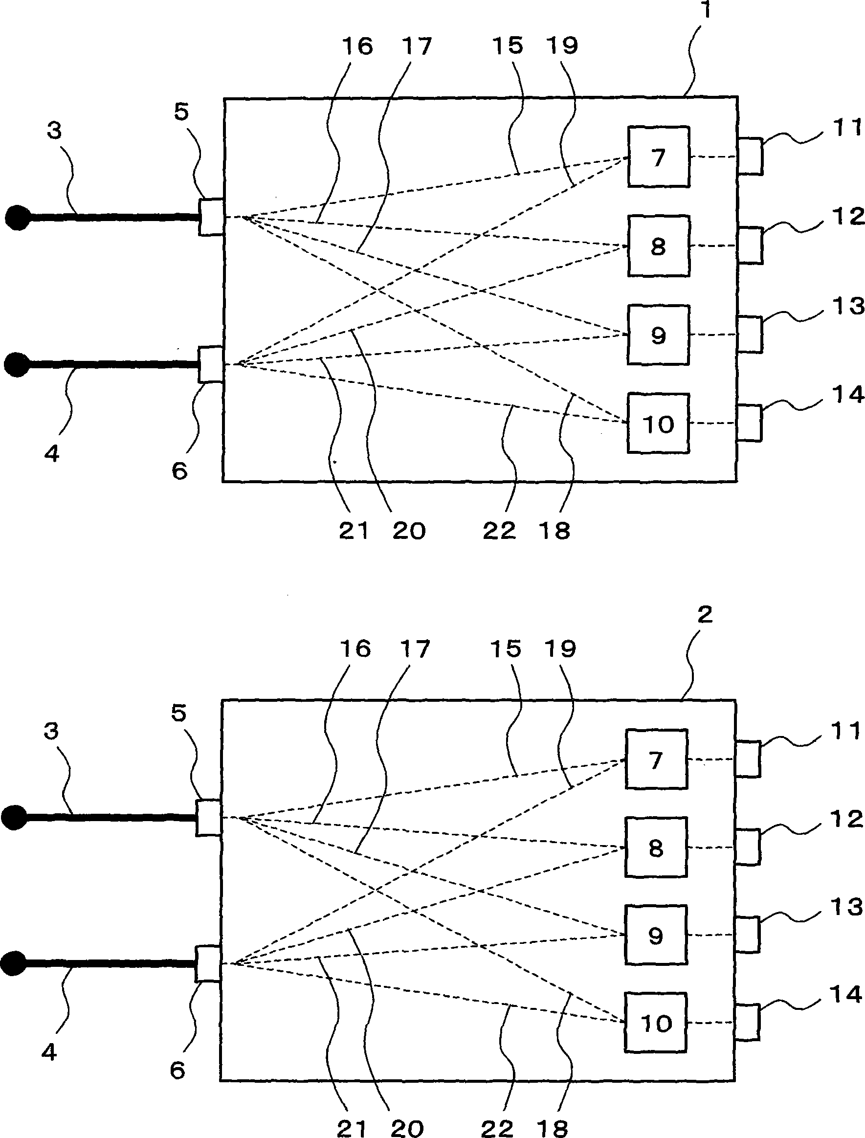 Optical waveguide device and manufacturing method of optical waveguide device