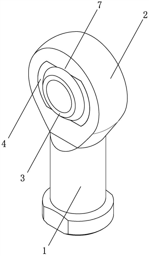 Assembly type plastic rod end knuckle bearing and manufacturing method thereof