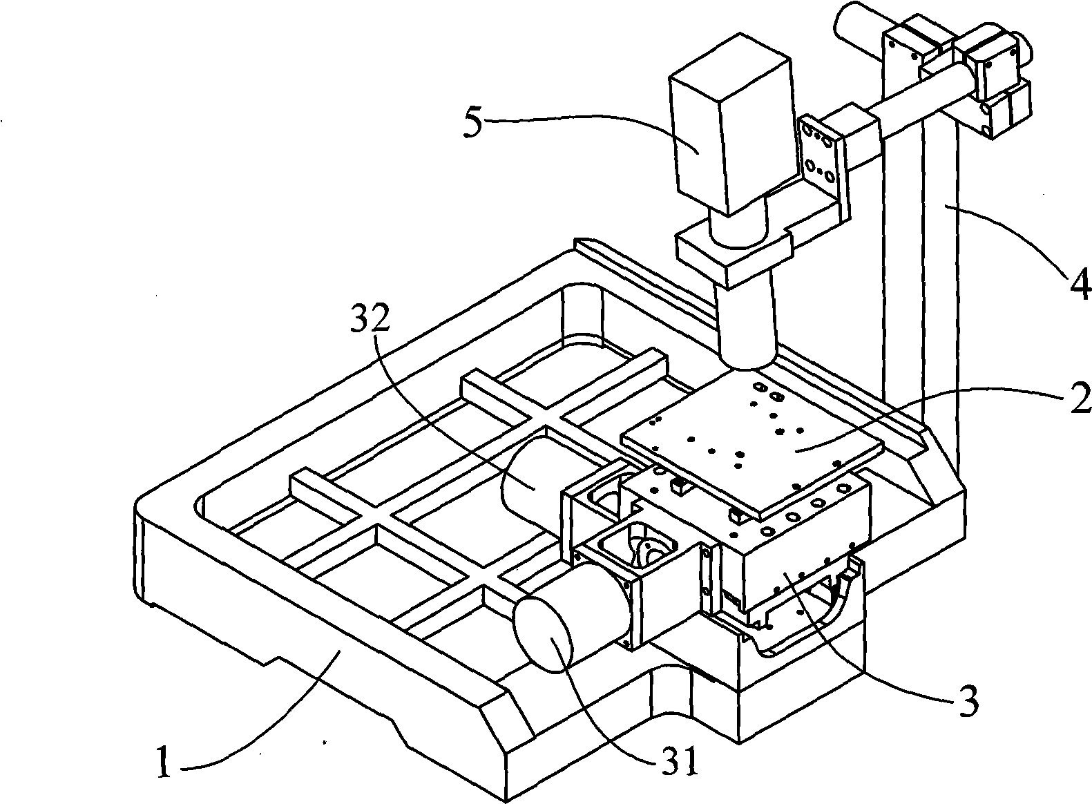 Spun gold ball welding machine, and device and method for adjusting welding spot position thereof