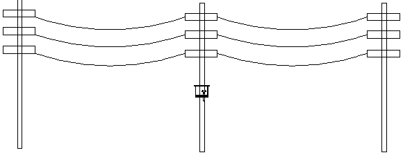 A high-voltage line temperature automatic monitoring device