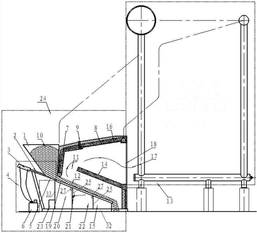 Water gas generation-combustion integrated combustion method and combustion equipment thereof