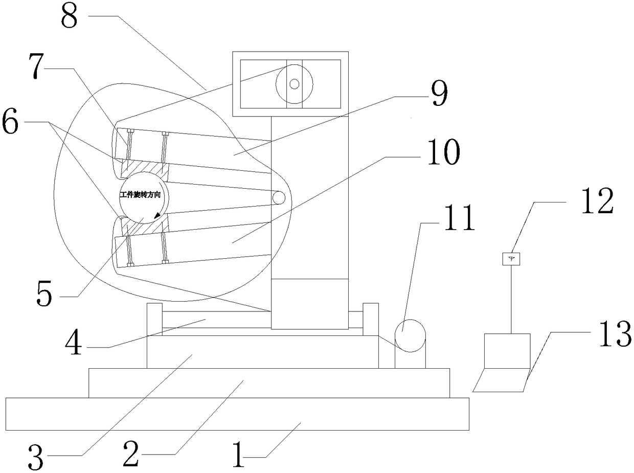 Contact pressure detecting system aiming at belt sander