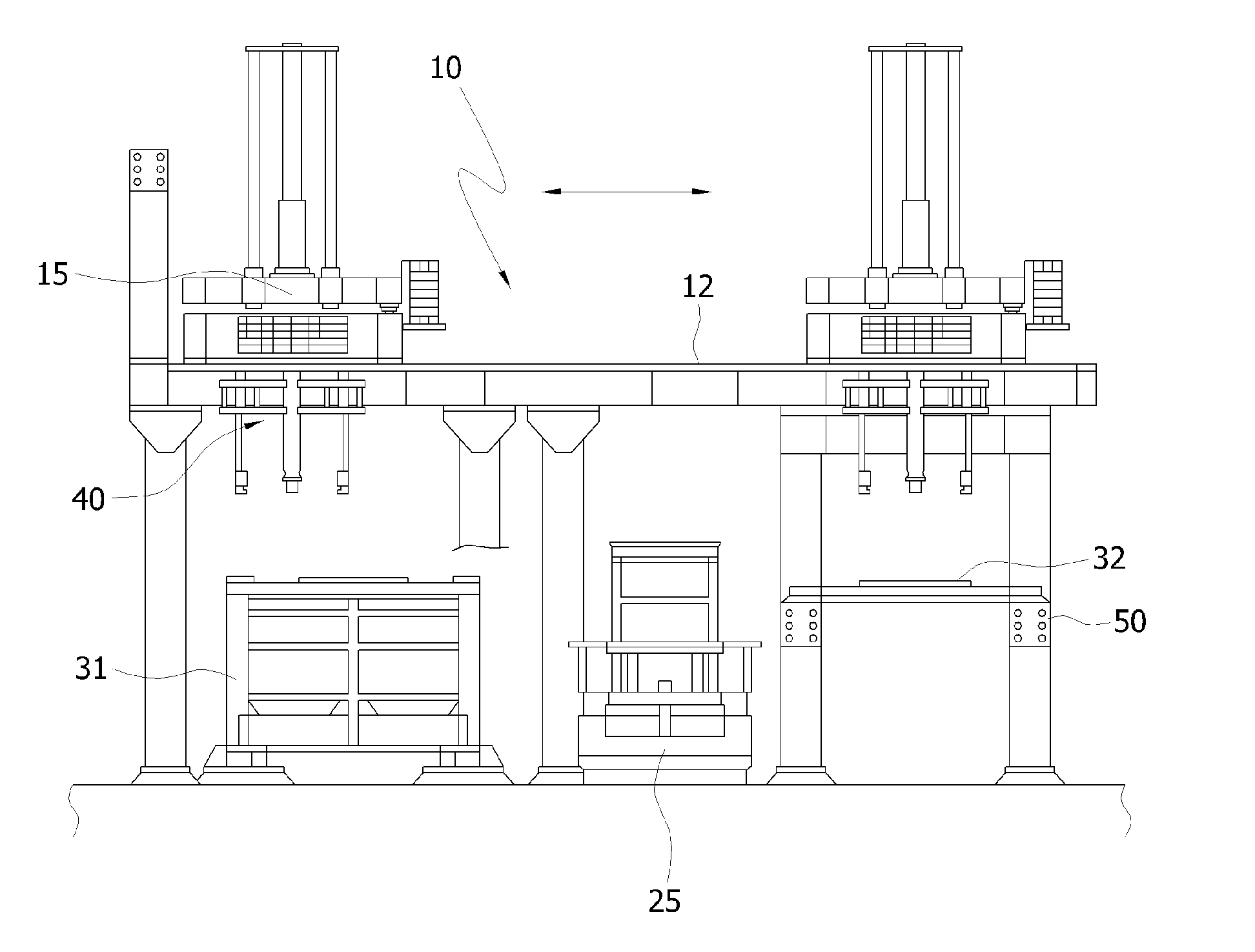 Apparatus and method for loading drums into drum container