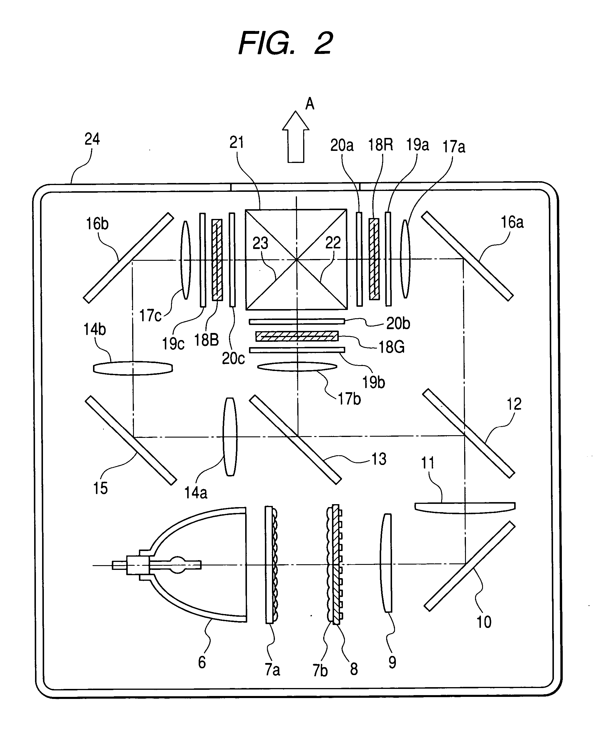 Optical projector and image display apparatus using the same