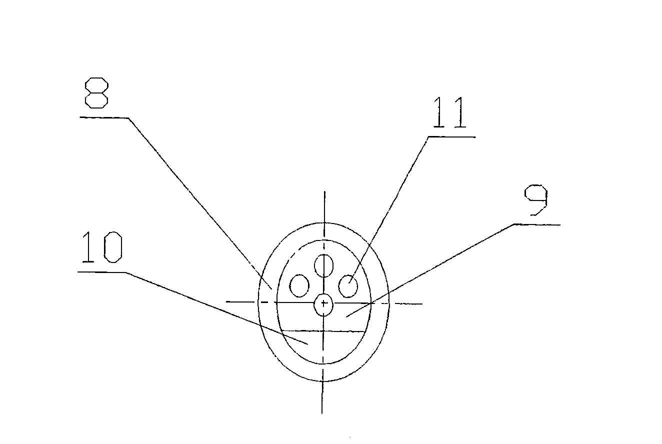 Dense gas-solid flowing device block-proof pressure pipe and method of use thereof