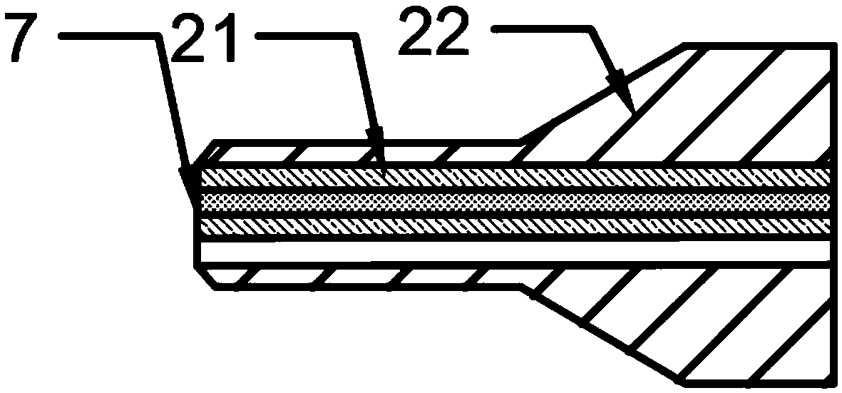 Packaging structure and method of optical fiber Fabry-Perot sensor for temperature measurement of nuclear facility