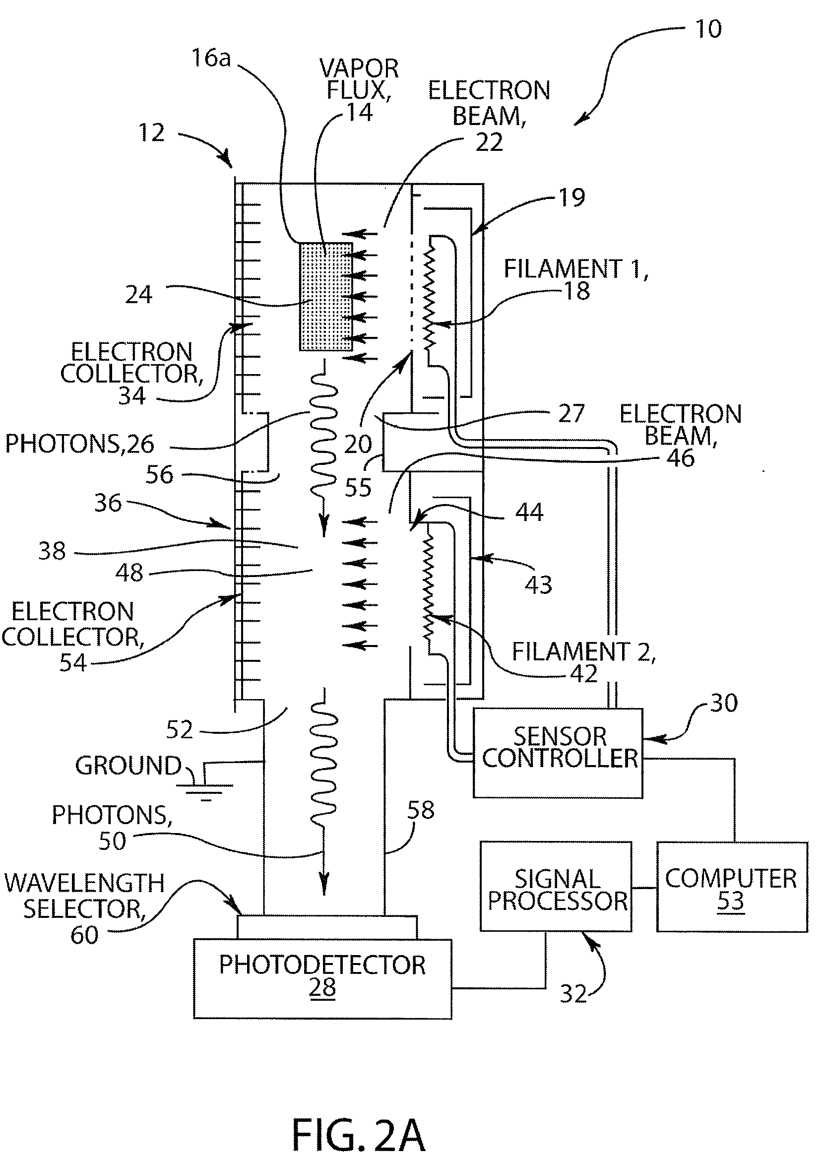 Apparatus and method for measuring vapor flux density