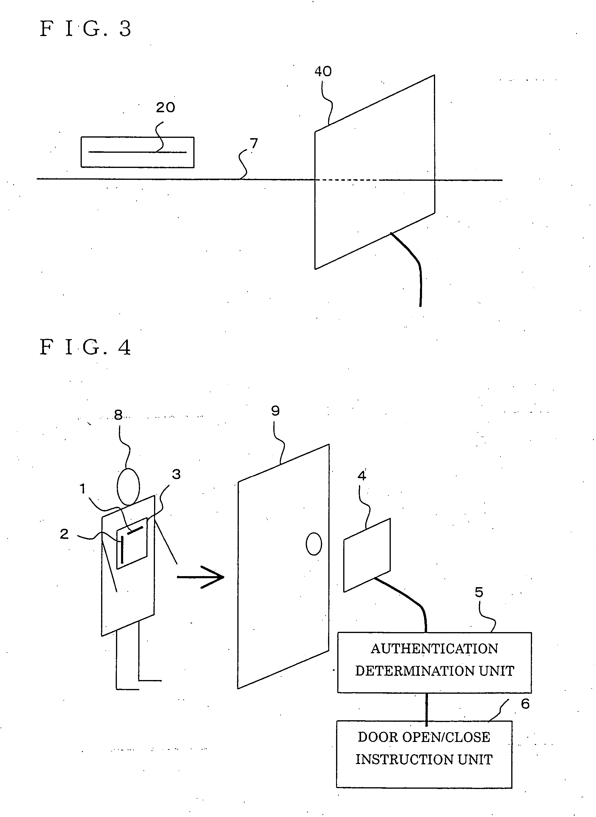 User authentication system and room entry/exit management system