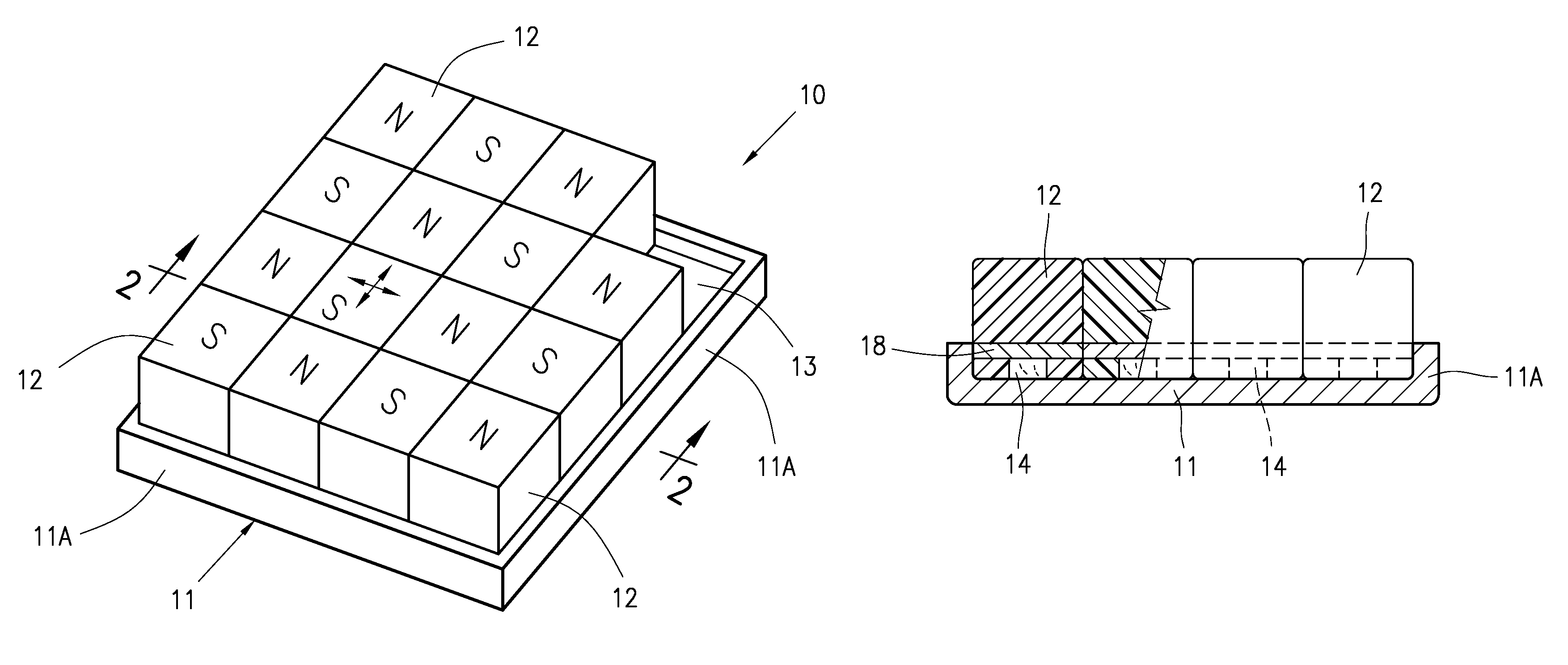 Magnetic toy assembly