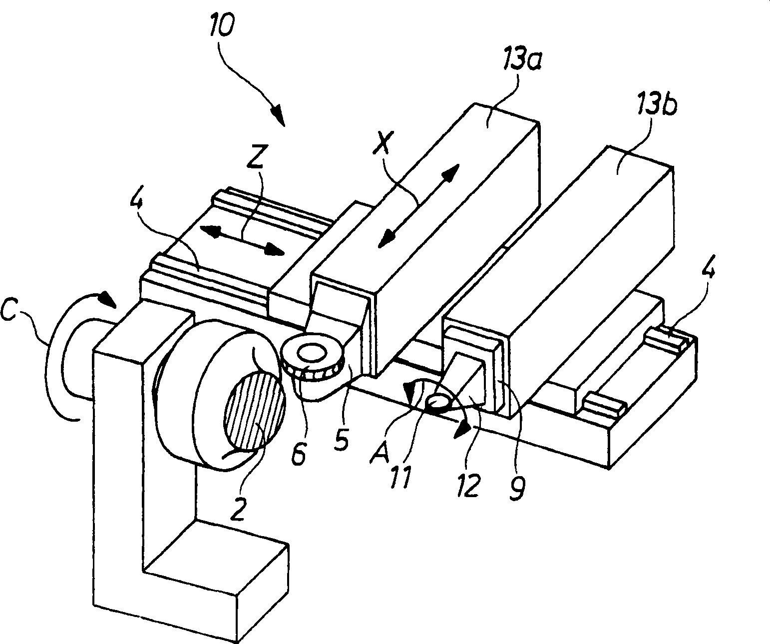 Method and processing machine for tensioned processing of complex contours of asymmetric workpieces