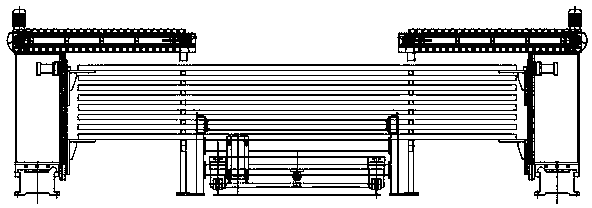 Guide rail automatic stacking machine