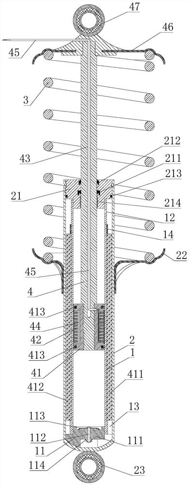 A vehicle shock absorber capable of generating electricity