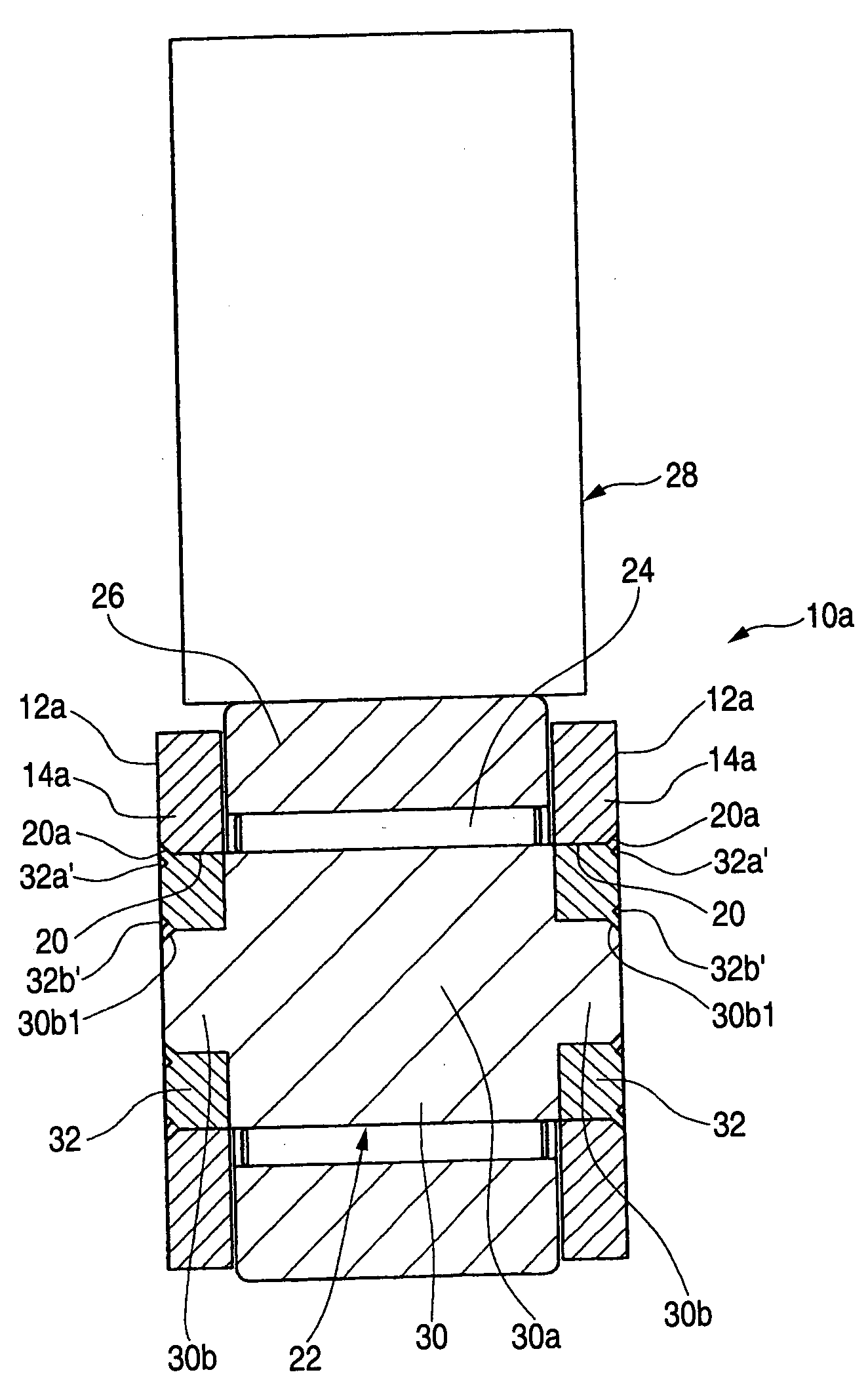 Bearing device and supporting shaft for bearing device