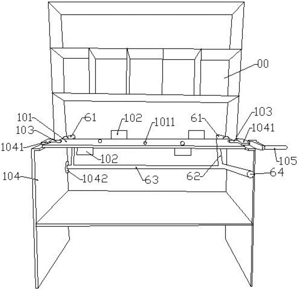 Assembly table for parts of engine oil cooler