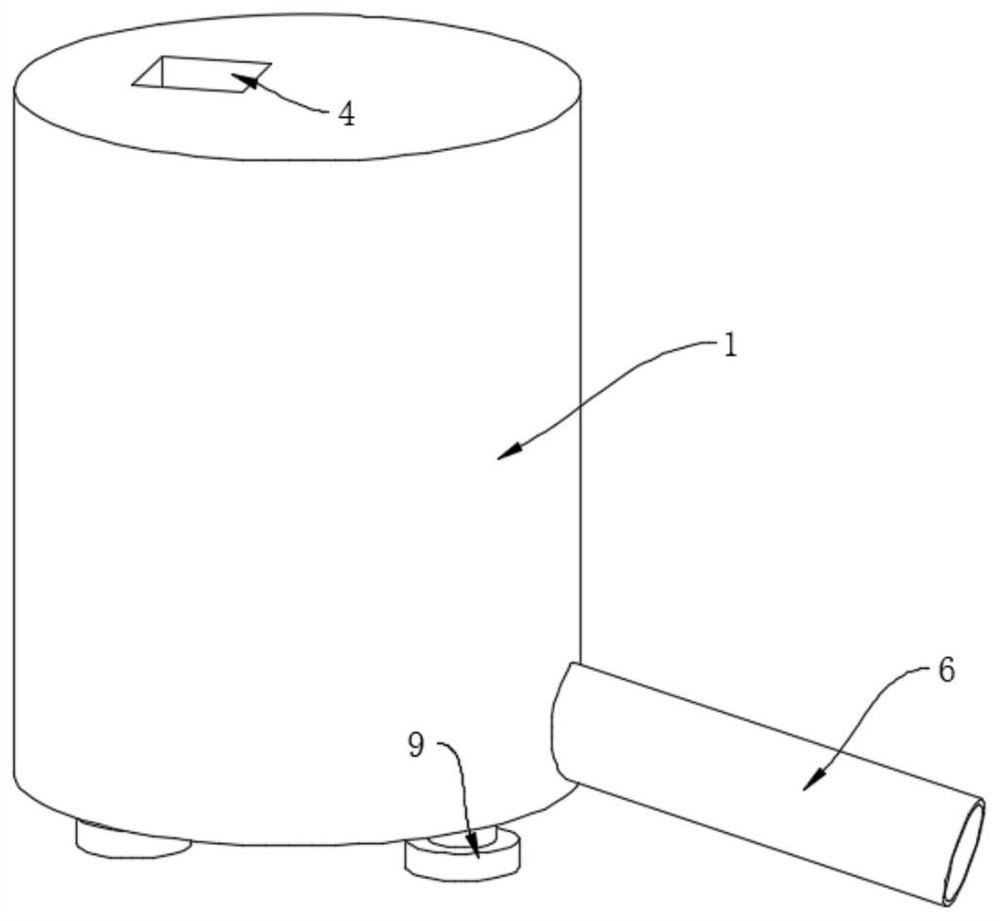 Spiral blade rotating negative pressure feeding type material suction machine