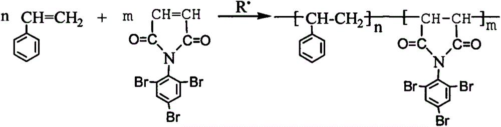 A kind of preparation method of bulk flame retardant polystyrene by emulsion method