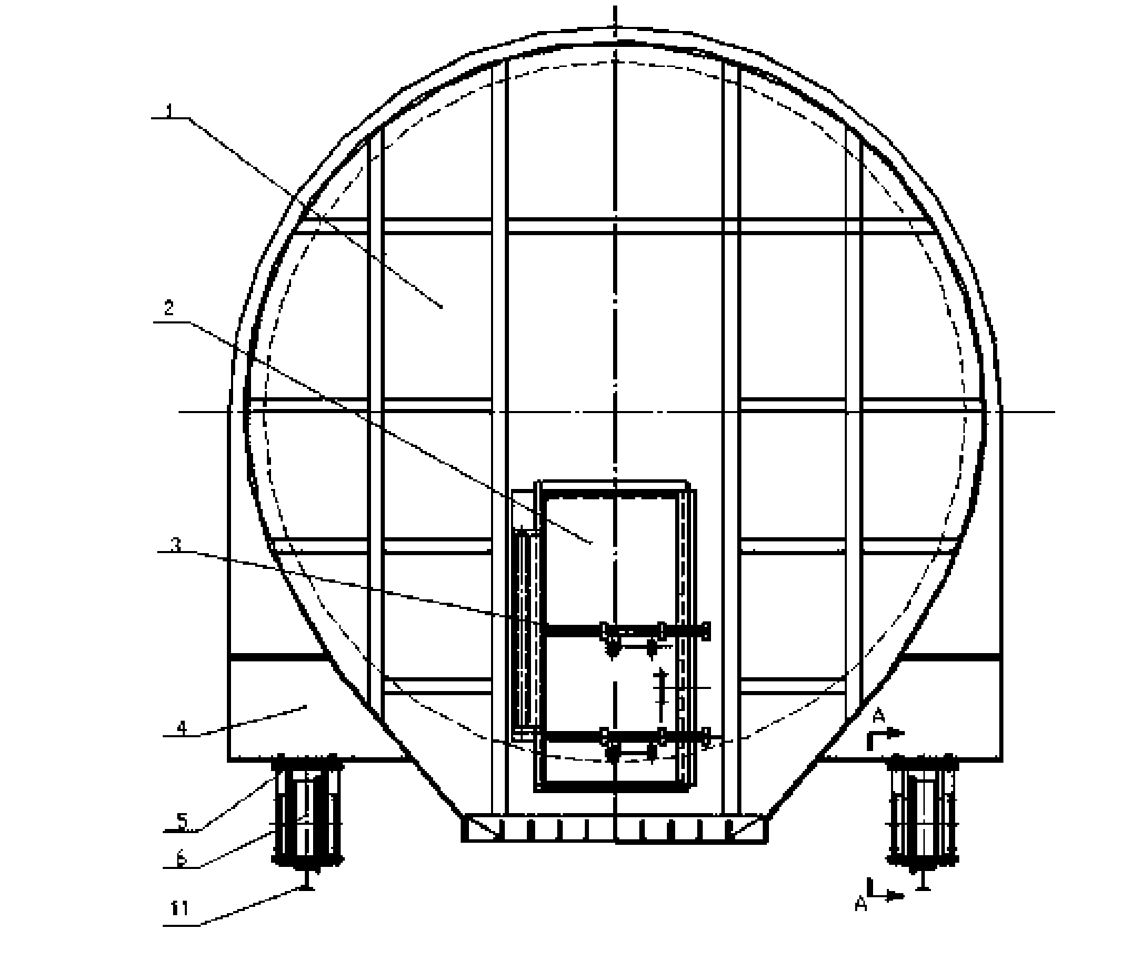 Kiln head cover of rotary kiln