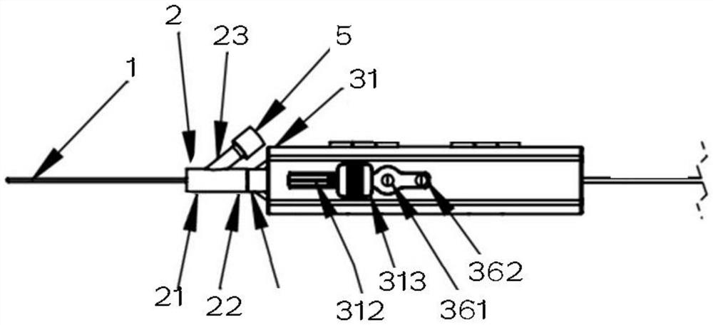 Visual puncture needle system with protection function