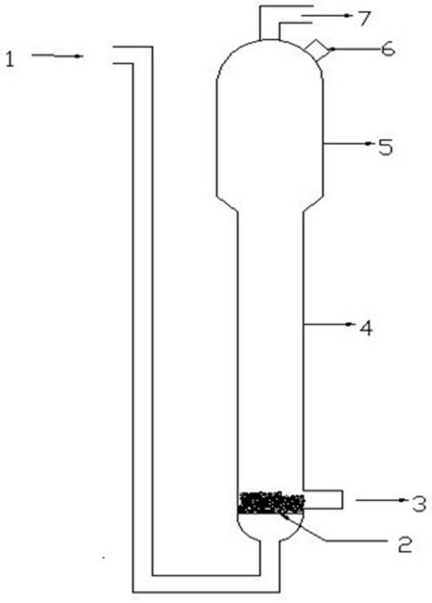 Slurry bubble column technology for preparing ethylene through acetylene hydrogenation and device thereof