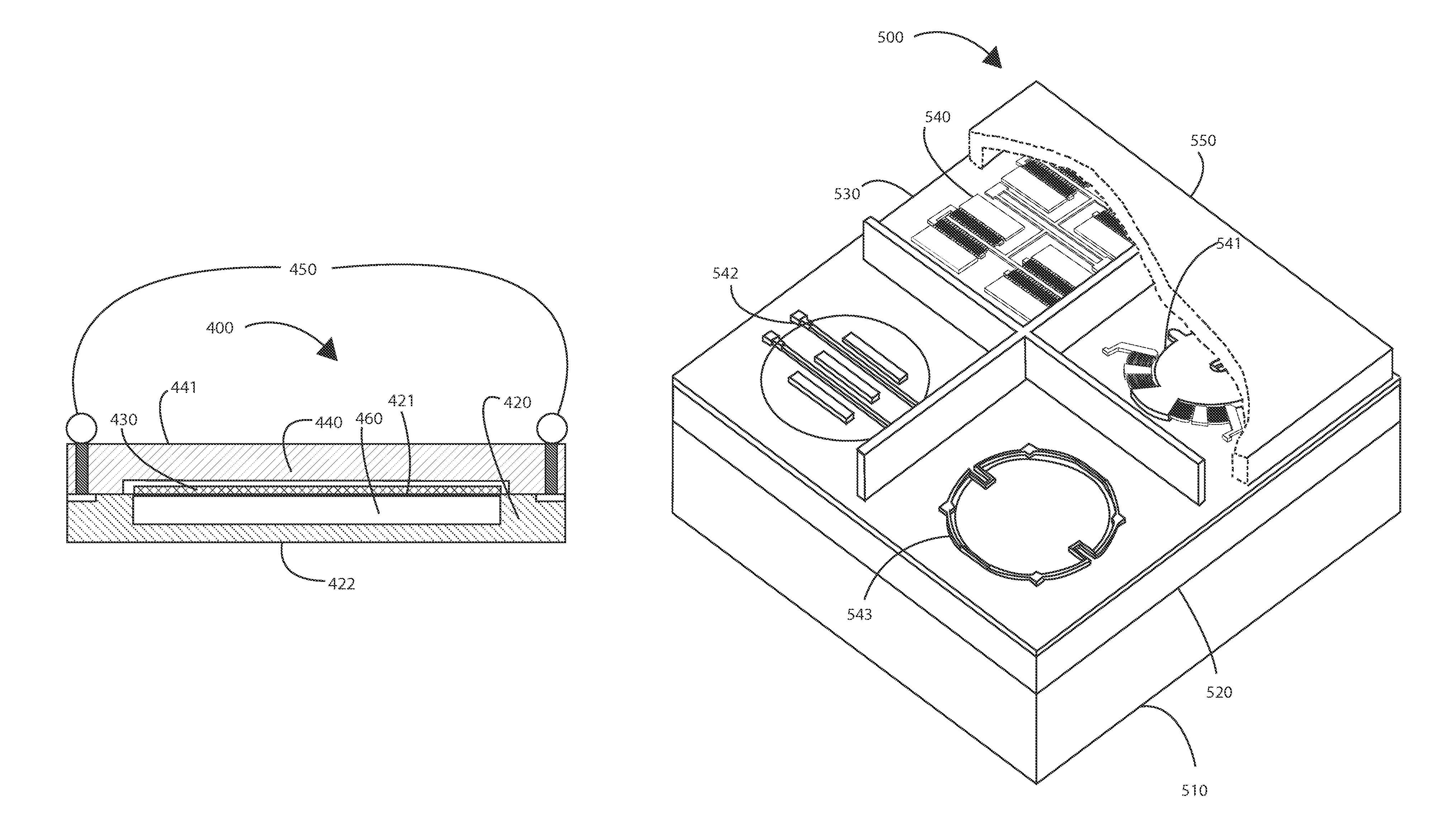 Integrated MEMS and CMOS package and method