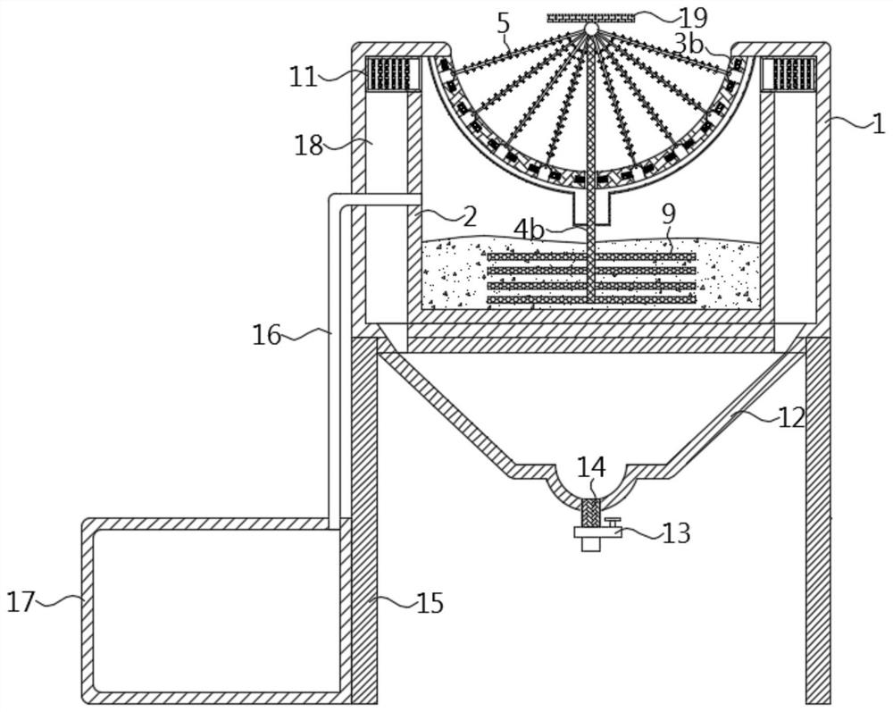 A device for recycling water resources in arid areas