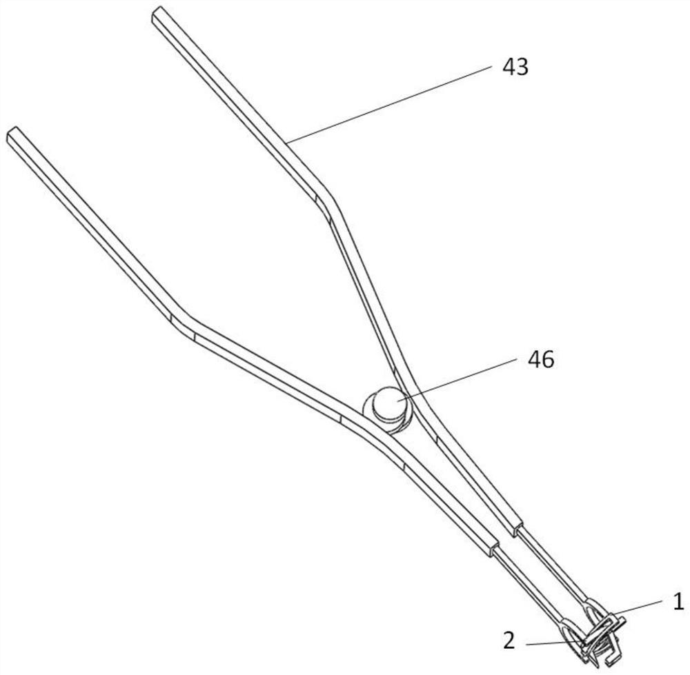 Integrated clamp with functions of shearing and bending kirschner wire