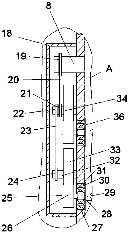 Peanut shelling device for agricultural production