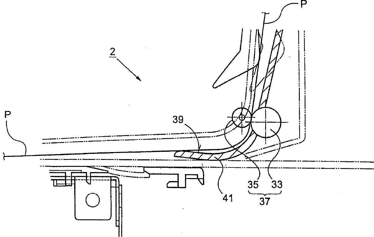 Apparatus for correcting paper-rolling and recording device with said apparatus