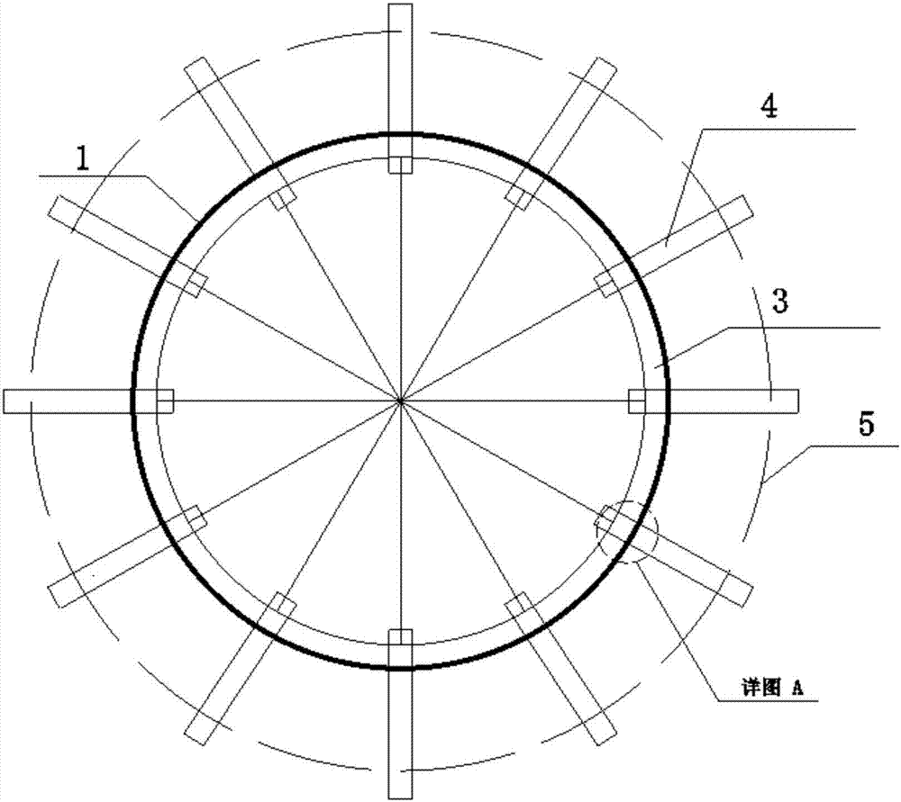 Guiding and positioning device of pre-embedded grouting drilling on needle girder trolley