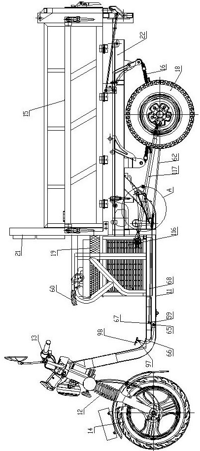 Footprint sitting electric tricycle