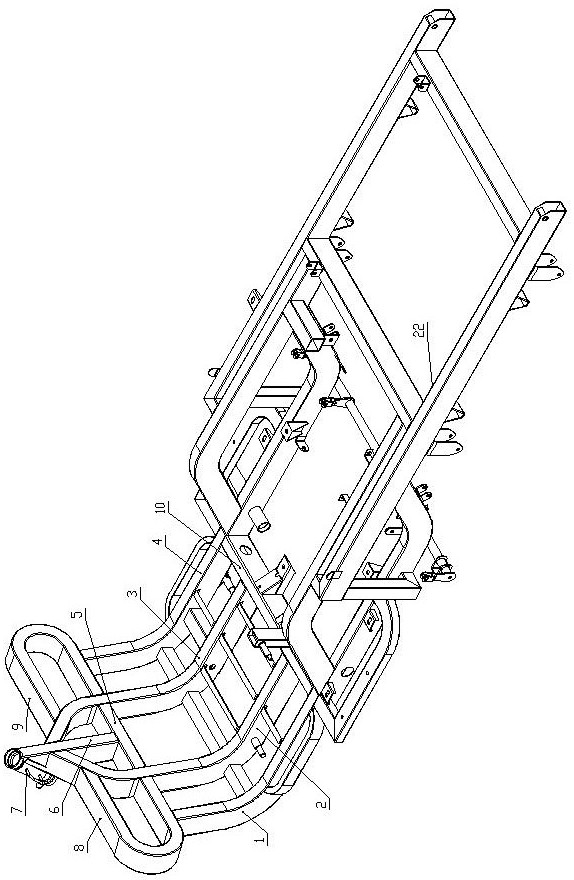 Footprint sitting electric tricycle