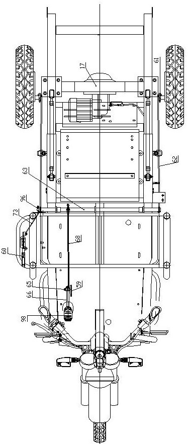 Footprint sitting electric tricycle