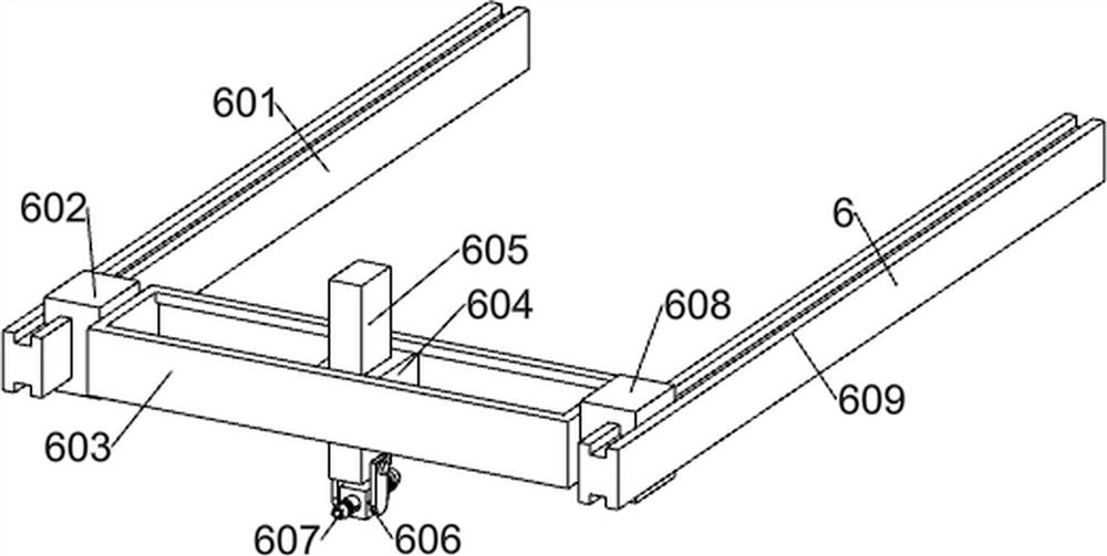 Gap residual residual sand separation type crystal brick sand blasting device