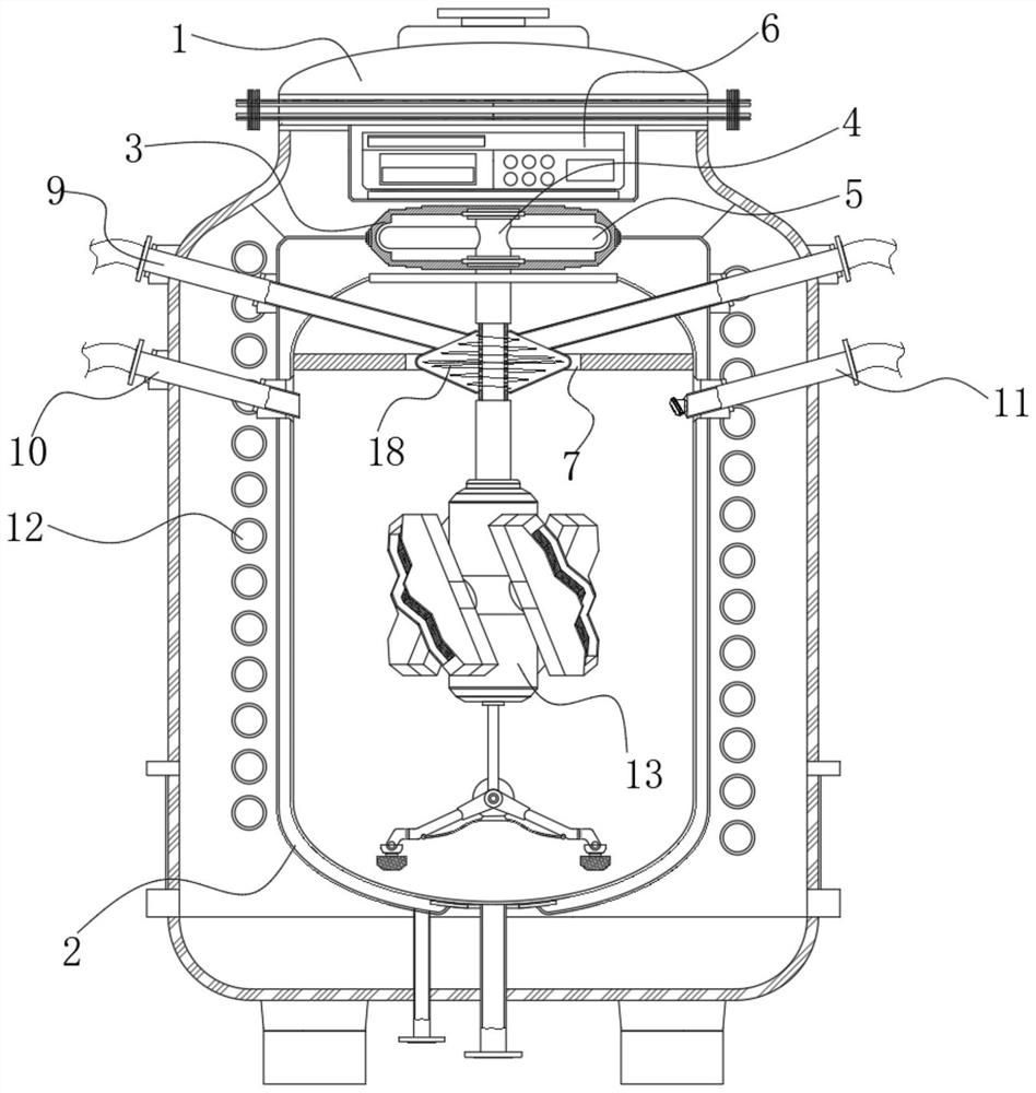 High-pressure reaction kettle with magnetic stirring function for organic reaction