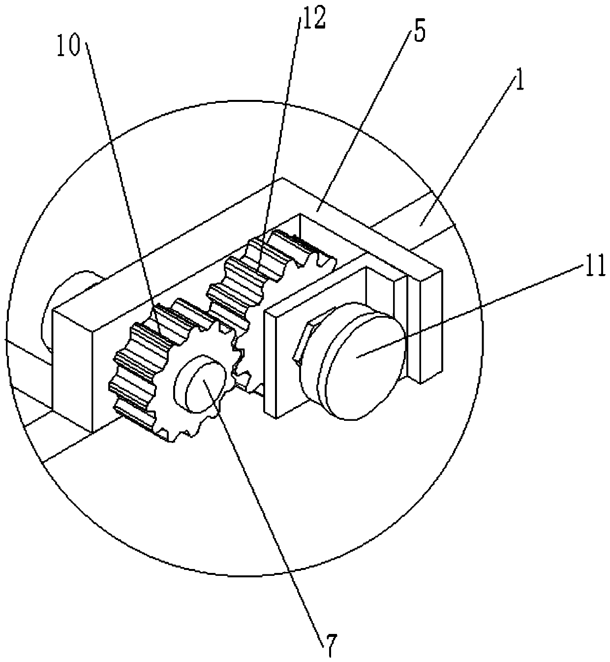 Thin film extruding speed control device for plastic extruding and drawing machine