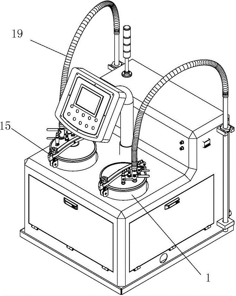 A half-blockage preventing glue mixer