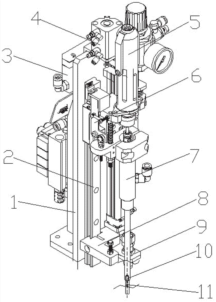 Vacuum suction high-speed intelligent automatic screw fastening mechanism