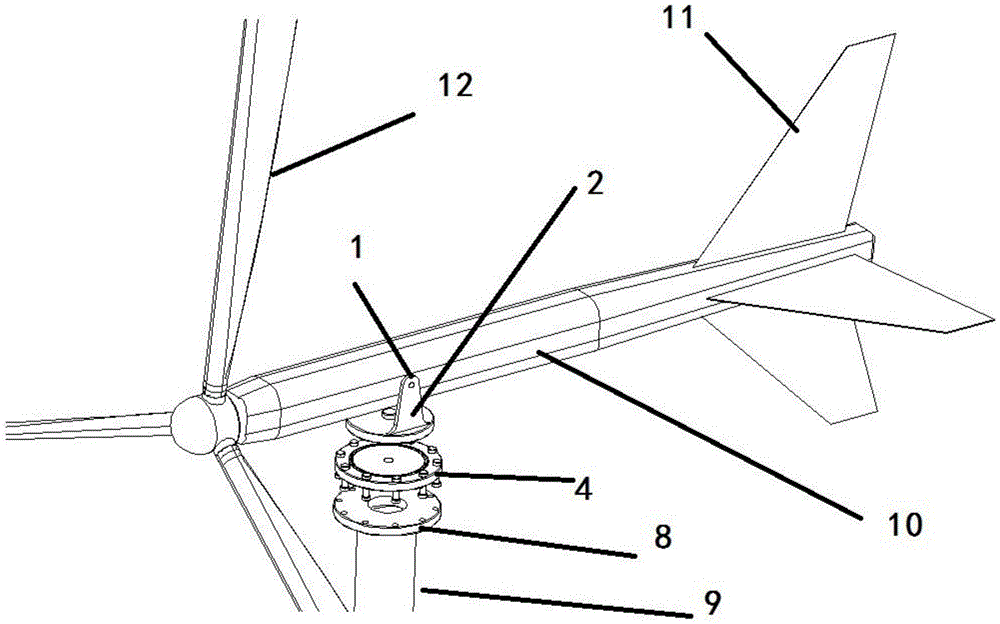 Automatic following wind power generation device