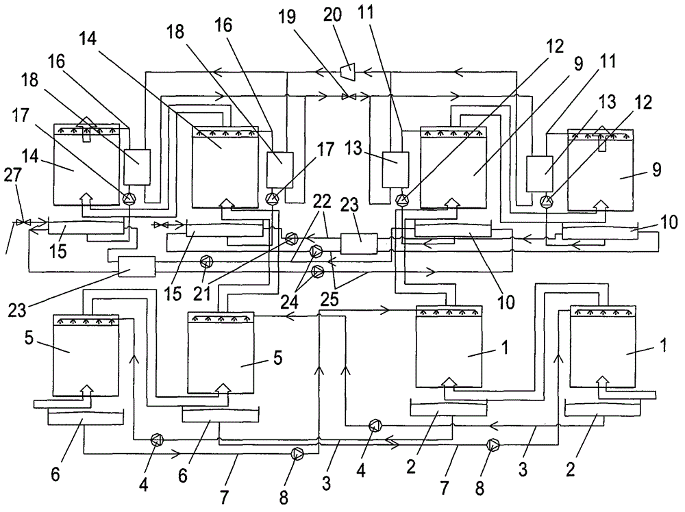 Heat pump-driven countercurrent heat and moisture exchange liquid desiccant air conditioning system