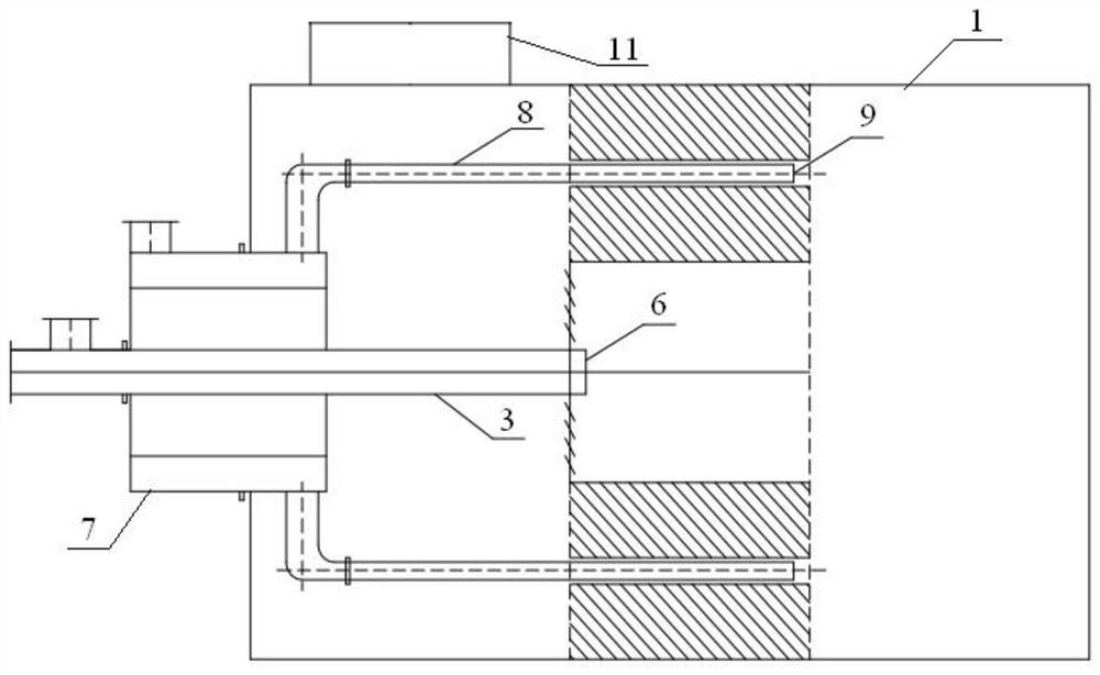 Rotational flow ultralow NOX gas burner